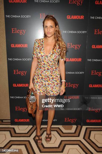 Fashion designer Charlotte Ronson attends a screening of Isabel Coixet's Elegy at the Tribeca Grand Hotel in New York City.