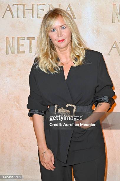 Enora Malagre attends the "Athena" photocall at Salle Pleyel on September 13, 2022 in Paris, France.
