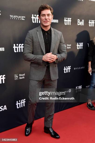 Zac Efron attends "The Greatest Beer Run Ever" Premiere during the 2022 Toronto International Film Festival at Roy Thomson Hall on September 13, 2022...