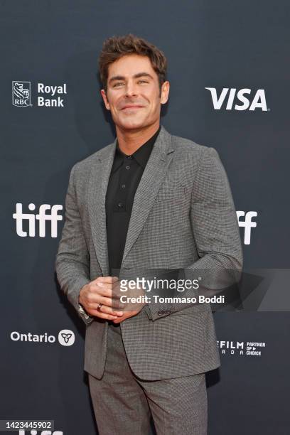 Zac Efron attends "The Greatest Beer Run Ever" Premiere during the 2022 Toronto International Film Festival at Roy Thomson Hall on September 13, 2022...