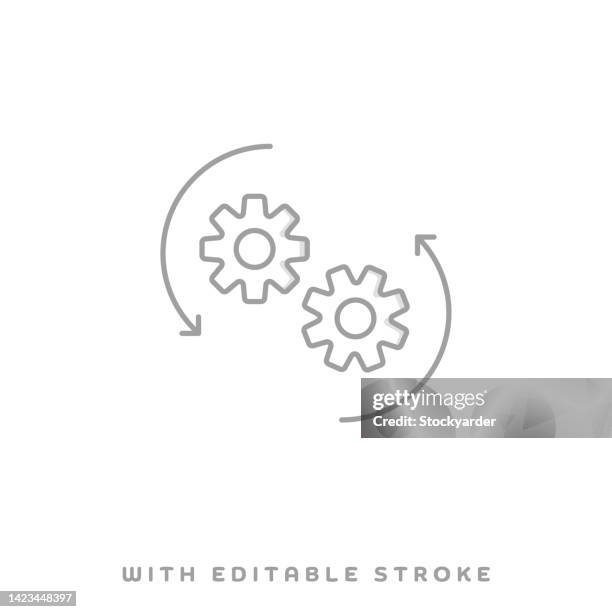 work up concept line icon with shadow. the vector illustration is outline style, pixel perfect, suitable for web and print with editable stroke. - engine control unit stock illustrations