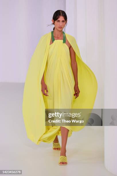 Model walks the runway for the Jonathan Simkhai fashion show during September 2022 New York Fashion Week: The Shows on September 13, 2022 in New York...