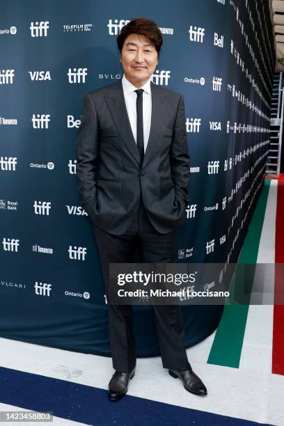 Kang Ho Song attends the "Broker" Premiere during the 2022 Toronto International Film Festival at Royal Alexandra Theatre on September 13, 2022 in...