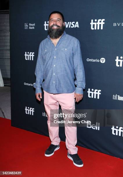 Andrew Miano attends the "Moving On" Premiere during the 2022 Toronto International Film Festival at Roy Thomson Hall on September 13, 2022 in...