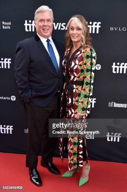 Brian Hayes Currie and guest attend "The Greatest Beer Run Ever" Premiere during the 2022 Toronto International Film Festival at Roy Thomson Hall on...