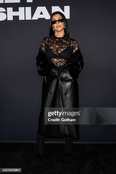 Kourtney Kardashian attends the Boohoo X Kourtney Kardashian fashion show during New York Fashion Week: The Shows on the High Line on September 13,...