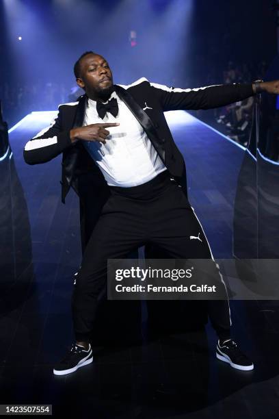 Usain Bolt walks the runway for the Puma fashion show during September 2022 New York Fashion Week: The Shows on September 13, 2022 in New York City.