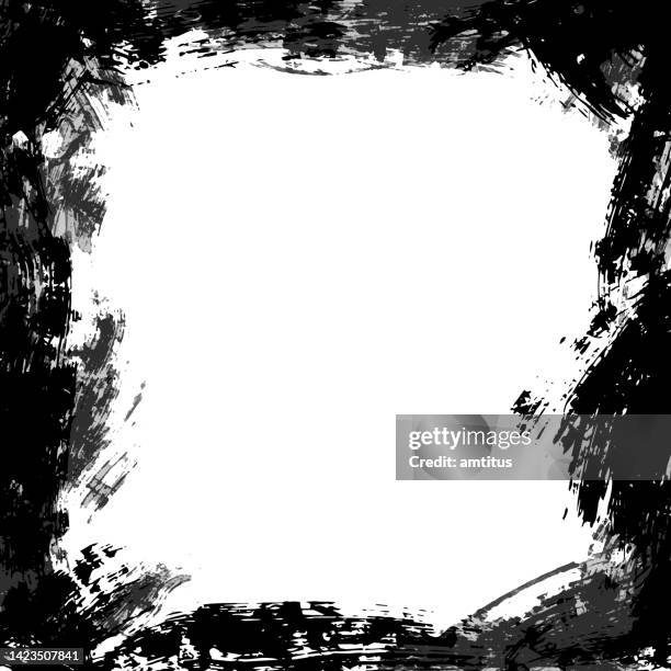 stockillustraties, clipart, cartoons en iconen met grungy frame - dik geconcentreerd