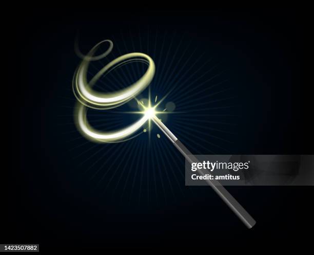 illustrazioni stock, clip art, cartoni animati e icone di tendenza di vortice di bacchetta - tecnica illustrativa