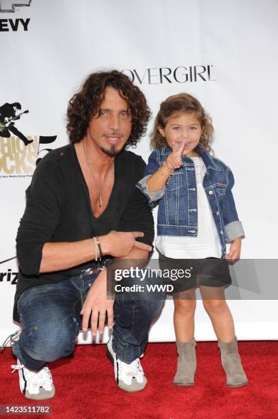 Musician Chris Cornell and his daughter attend the fith annual Fashion Rocks at Radio City Music Hall in New York City.