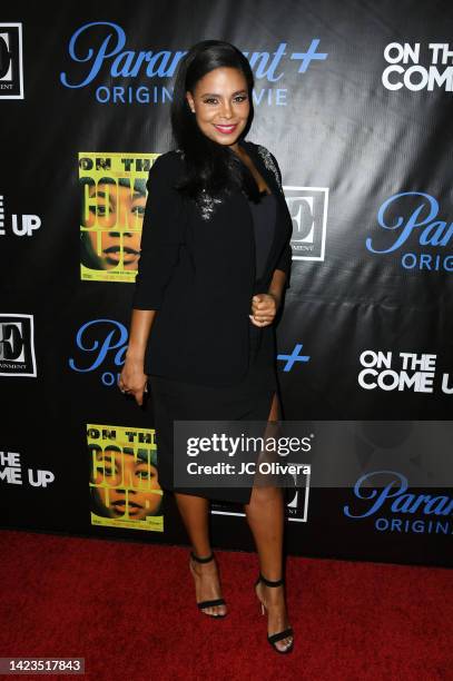 Sanaa Lathan attends the screening of Paramount+'s "On The Come Up" at Snoop Dogg's Compound on September 13, 2022 in Inglewood, California.