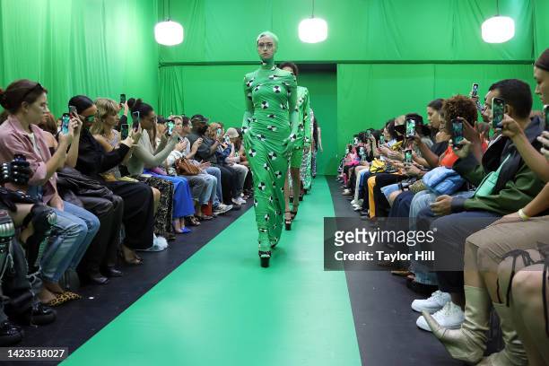Ella Emhoff closes the Maisie Wilen S/S 2023 fashion show at 122 Community Center during New York Fashion Week on September 13, 2022 in New York City.