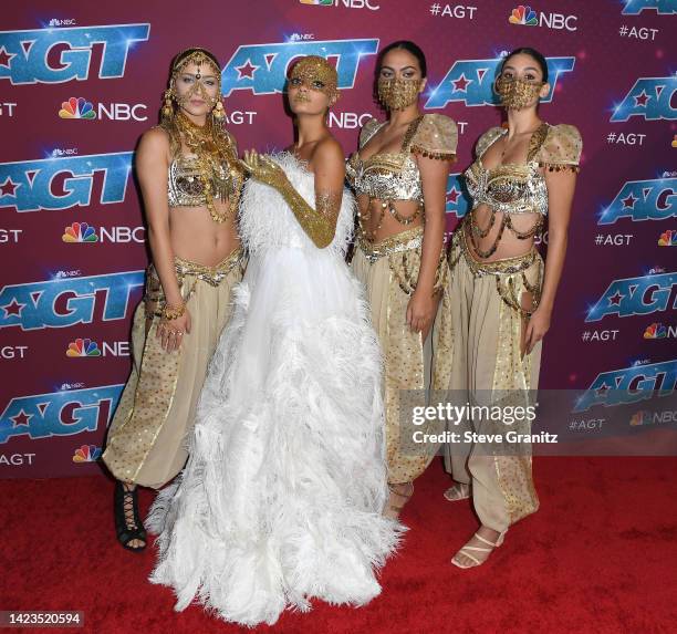 Mayyasarrives at the Red Carpet For "America's Got Talent" Season 17 Live Show at Sheraton Pasadena Hotel on September 13, 2022 in Pasadena,...