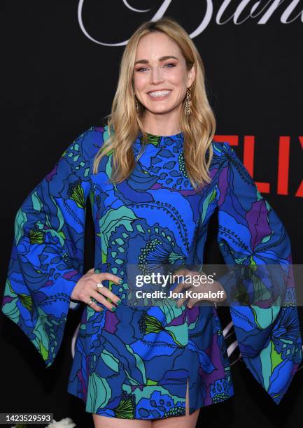 Caity Lotz attends Los Angeles Premiere Of Netflix's New Film "Blonde" at TCL Chinese Theatre on September 13, 2022 in Hollywood, California.