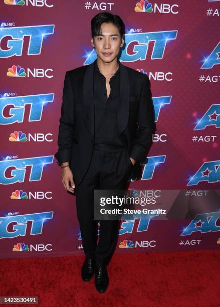Yu Hojin arrives at the Red Carpet For "America's Got Talent" Season 17 Live Show at Sheraton Pasadena Hotel on September 13, 2022 in Pasadena,...