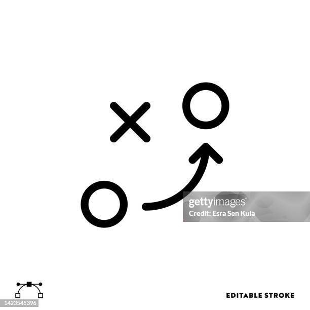 tactic line icon design with editable stroke. suitable for web page, mobile app, ui, ux and gui design. - practice management software stock illustrations