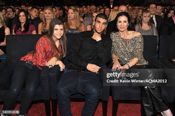 Sofia Richie, Miles Brockman Richie, and Diane Alexander attend the Lionel Richie and Friends in Concert presented by ACM held at the MGM Grand...