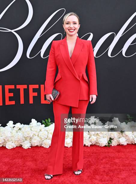 Hayden Panettiere attends the Los Angeles Premiere of Netflix's New Film "Blonde" at TCL Chinese Theatre on September 13, 2022 in Hollywood,...