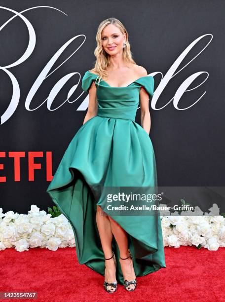 Georgina Chapman attends the Los Angeles Premiere of Netflix's New Film "Blonde" at TCL Chinese Theatre on September 13, 2022 in Hollywood,...