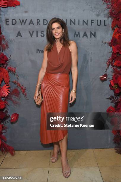 Cindy Crawford attends Edward Enninful OBE "A Visible Man" book launch presented by Citi at Sunset Tower Hotel on September 13, 2022 in Los Angeles,...