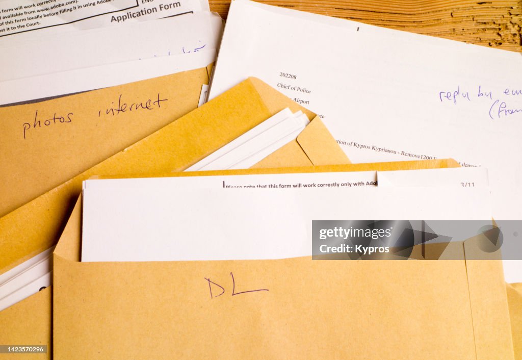 Printed Letters And Envelopes
