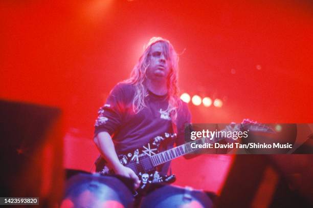 Slayer in The Clash of the Titans Tour in 1991, Madison Square Garden, NYC, NY, US, 28th June 1991.