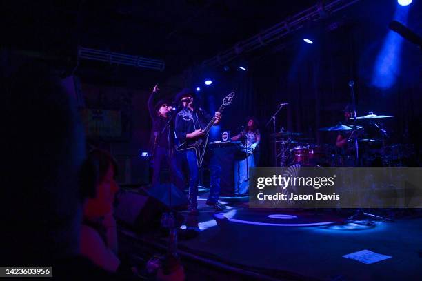 John Rich and Big Kenny Alphin of Big and Rich perform on stage at 3rd & Lindsley on September 13, 2022 in Nashville, Tennessee.