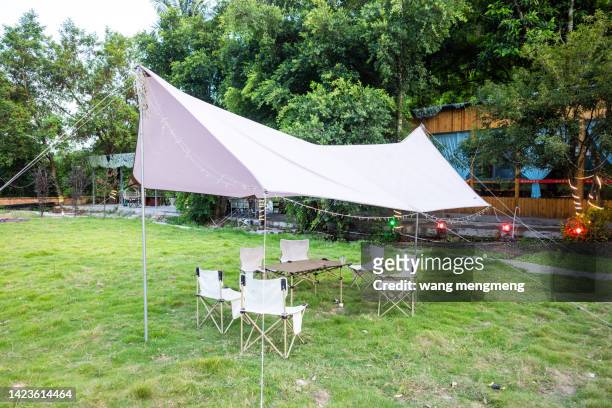 outdoor camping tent - picchetto da tenda foto e immagini stock