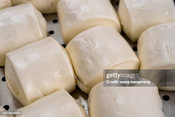 traditional chinese breakfast - steamed bread - 特寫 ストックフォトと画像