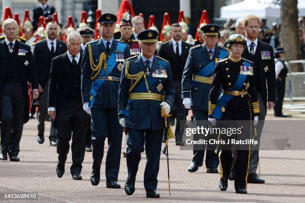 David Armstrong-Jones, 2nd Earl of Snowdon, Prince William, Prince of Wales, King Charles III, Prince Richard, Duke of Gloucester, Anne, Princess...