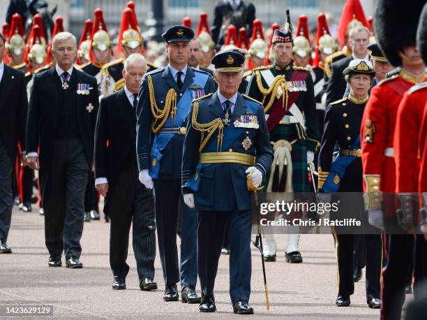 David Armstrong-Jones, 2nd Earl of Snowdon, Prince William, Prince of Wales, King Charles III, Prince Richard, Duke of Gloucester, Anne, Princess...