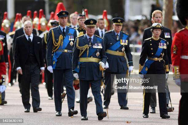 David Armstrong-Jones, 2nd Earl of Snowdon, Prince William, Prince of Wales, King Charles III, Prince Richard, Duke of Gloucester, Anne, Princess...