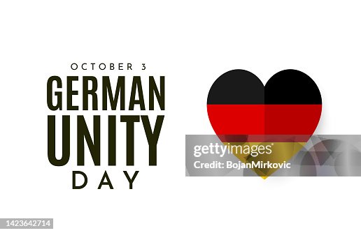 German Unity Day card. Vector German Unity Day card. Vector