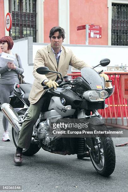 Francisco Rivera Ordonez is seen in motorbike on April 2, 2012 in Seville, Spain.