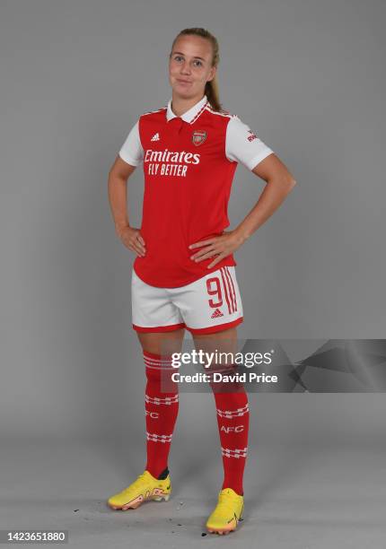 Beth Mead of Arsenal before the Arsenal Women's training session at London Colney on September 14, 2022 in St Albans, England.