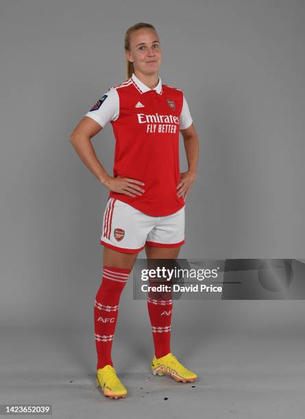 Beth Mead of Arsenal before the Arsenal Women's training session at London Colney on September 14, 2022 in St Albans, England.