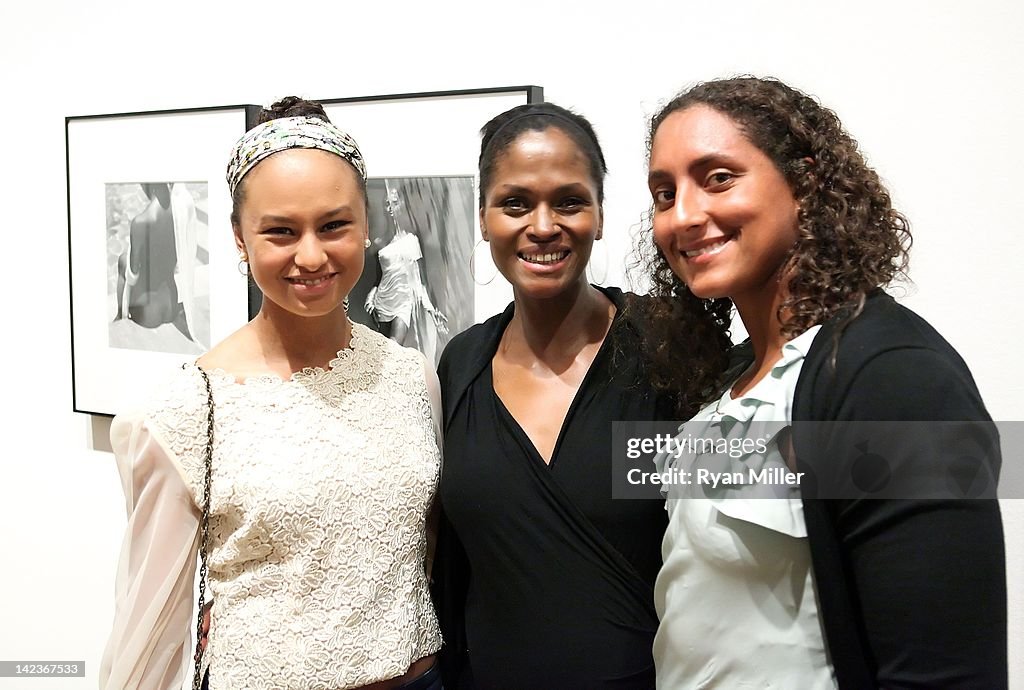 Zora Kidron, model Karen Alexander and Ella Kidron pose during the ...