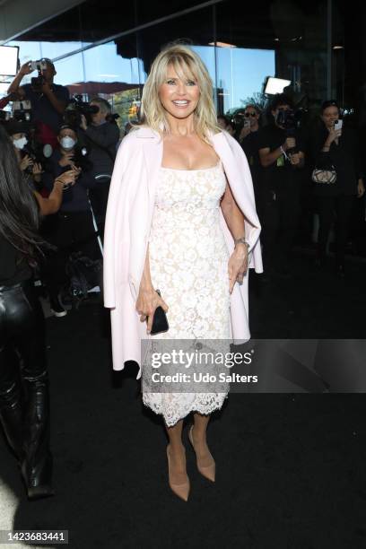 Christie Brinkley attends the Michael Kors SS23 Show at Highline Stages on September 14, 2022 in New York City.