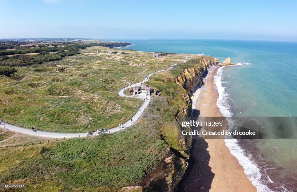 Pointe du Hoc aerial view