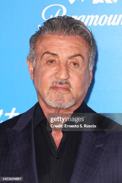 Sylvester Stallone attends the Paramount+ Italian launch red carpet at Cinecitta on September 14, 2022 in Rome, Italy.