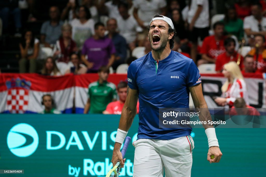 Croatia v Italy - Davis Cup by Rakuten Group Stage 2022 Bologna