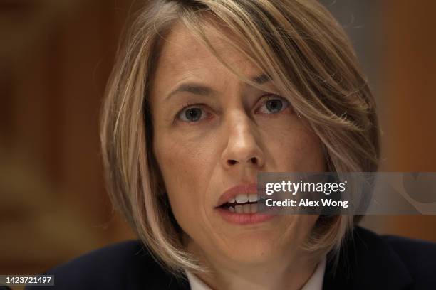 Chief Operating Officer of TikTok Vanessa Pappas testifies during a hearing before Senate Homeland Security and Governmental Affairs Committee...