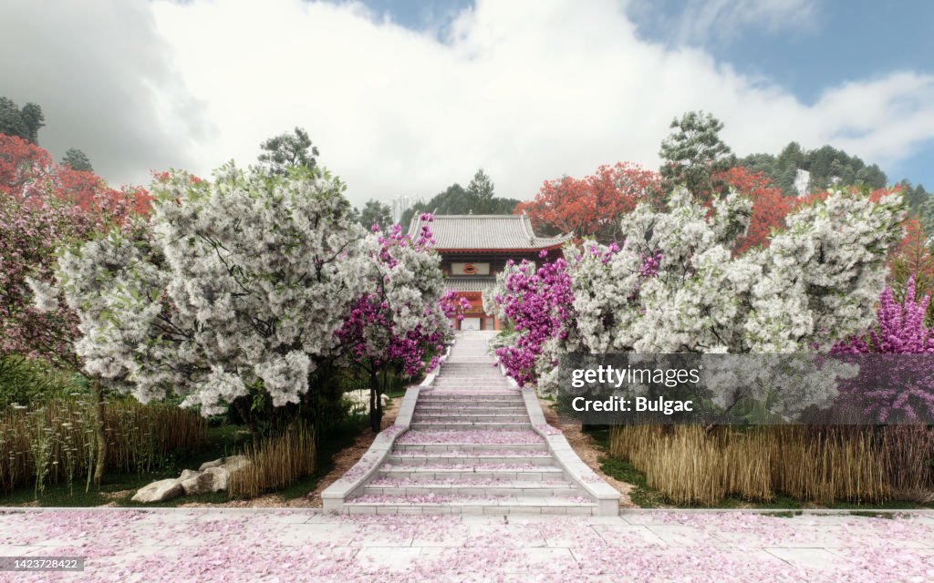 Idyllic Japanese Scenery