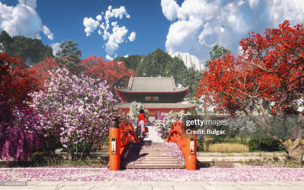 Idyllic Japanese Scenery