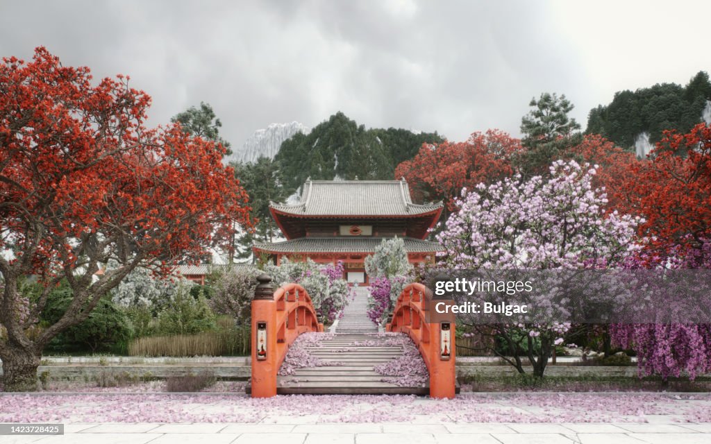 Idyllic Japanese Scenery