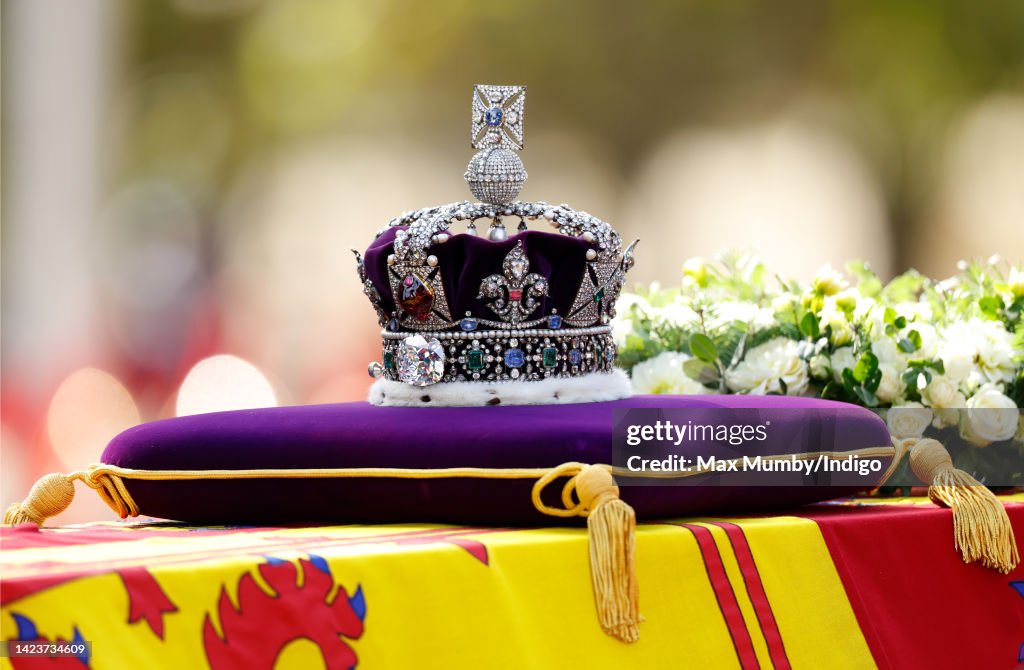 The Coffin Carrying Queen Elizabeth II Is Transferred From Buckingham Palace To The Palace Of Westminster