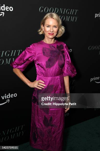 Naomi Watts arrives for Prime Video's "Goodnight Mommy" New York Premiere at Metrograph on September 14, 2022 in New York City.