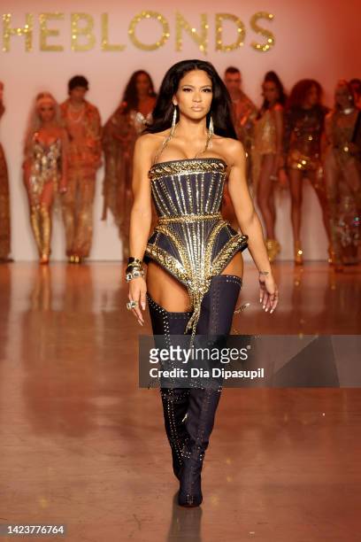 Model walks the runway at the The Blonds fashion show during September 2022 New York Fashion Week: The Shows at Gallery at Spring Studios on...