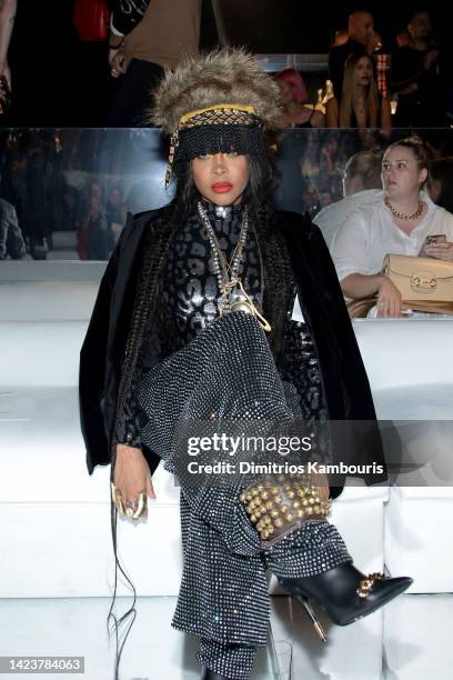 Erykah Badu attends the Tom Ford fashion show during September 2022 New York Fashion Week: The Shows at Skylight on Vesey on September 14, 2022 in...