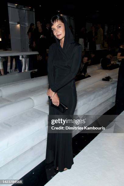 Katie Holmes attends the Tom Ford fashion show during September 2022 New York Fashion Week: The Shows at Skylight on Vesey on September 14, 2022 in...
